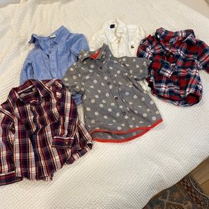 Bundle of 5 boy’s dress shirts. Size 2t